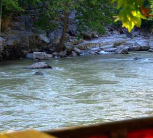 Rafting Selge Landschaft/An- & Abfahrt