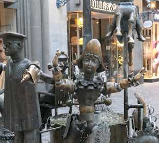 In Aachen beim Puppenbrunnen in der Krämerstraße