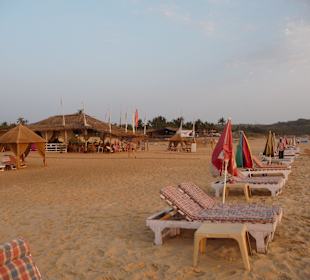Strandliegen der Beach-Shacks