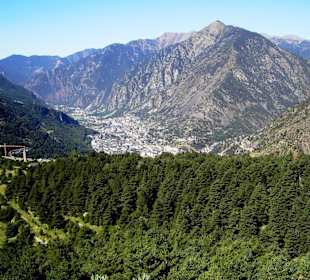 Circuit de les Fonts - Blick auf Andorra la Vella
