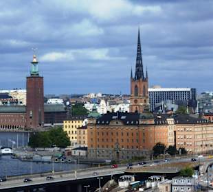 Blick vom Katarinahissen auf Stockholm