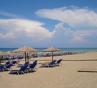 Nur wenig Liegen waren besetzt 