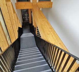 Weg in die Dachetage des Besucherzentrums