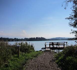 Festfloss auf der Lechseite Lechbruck
