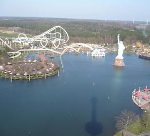 Luftbild vom Aussichtsturm 