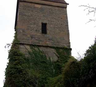 Der Turm seitlich gesehen