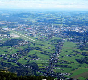 Blick vom Untersberg auf Salzburg