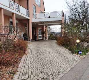 Die Anfahrt am Hotel