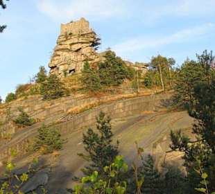 Blick vom "Burgweiher" zur Ruine