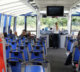 Blick in den Passagierraum des Schiffes