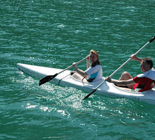 Spaß beim Kajak fahren