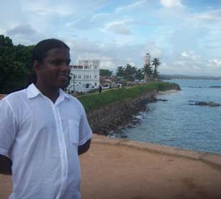 Mit Manjula in Galle