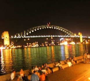 Harbour bridge by night
