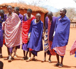 Bereit zum Massai-Tanz