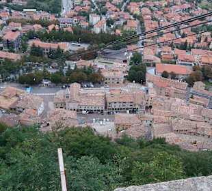 Blick auf  San-Marino Stadt