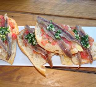 Tapasauswahl im Restaurant La Paëlla de la Mer