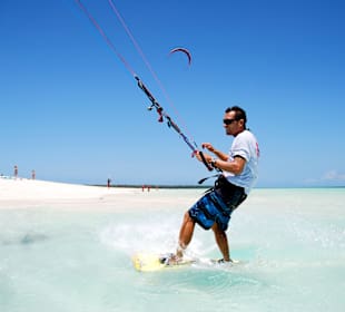 Kite Surfing at Chui Adventure Centre, Diani Beach