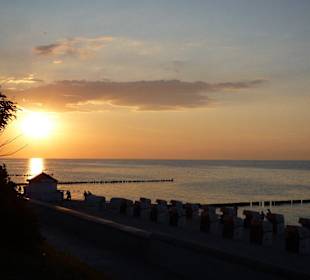 Sonnenuntergang an der Promenade