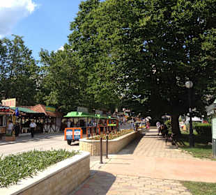 Auch viel Bäume säumen die Promenade