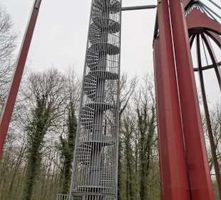 Die Wendeltreppe auf das Kirchendach