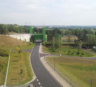 Blick zum alten Schiffshebewerk