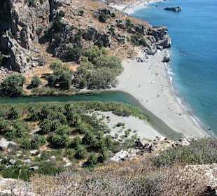 Zachodnia droga do plaży Preveli