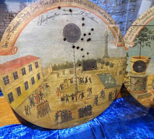 Historische Schießscheiben im Museum Barockscheune