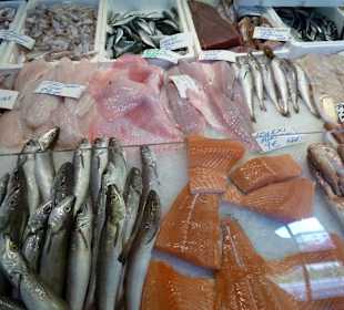 Großes Fischangebot