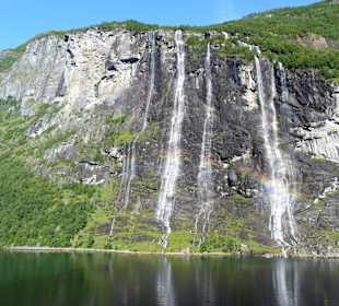 Die "Sieben Schwestern" im Geirangerfjord