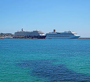 Aussicht auf Kreuzfahrt Schiffe