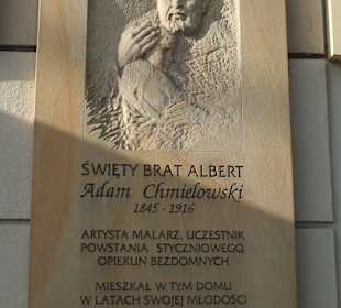 Tablica upamiętniająca Adama Chmielowskiego