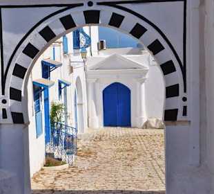 Weiß-Blaue Stadt Sidi Bou Said