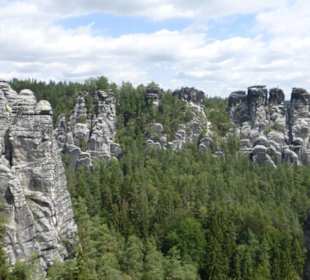 Das Bastei-Massiv, eine tolle Landschaft