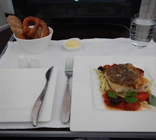 Qatar Airways, Menü Business Class