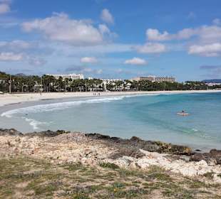 Strandpromenade Sa-Coma vom Bootssteg