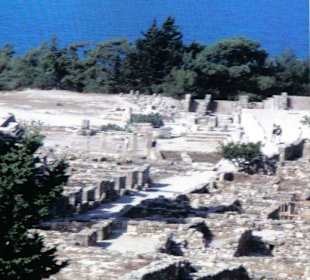 Die antike Stätte von Kamiros