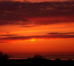 Ristinge/Langeland Sonnenuntergang
