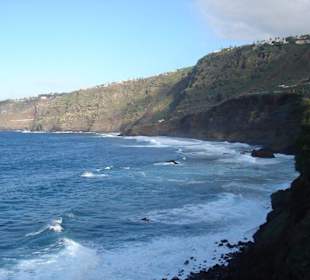 Badebucht an Bananenplantage