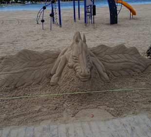 Fleißige Strandarbeit