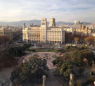 Blick auf Plaza Catalunya