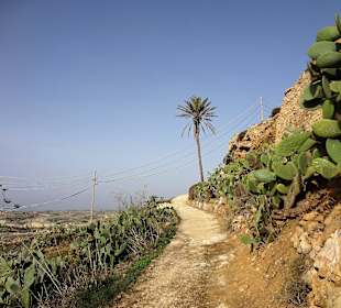 Għasri, Weg zum Giordan Lighthouse