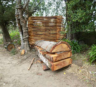 Holz wird selbst produziert