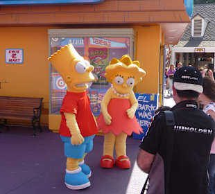 Lisa und Bart Universal Studios