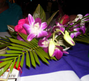 Schöne Tischdekoration