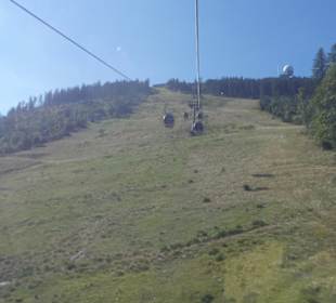 Mit der Arber-Bergbahn hoch auf den Großen Arber