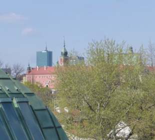 Blick vom Dachgarten der Universitätsbibliothek