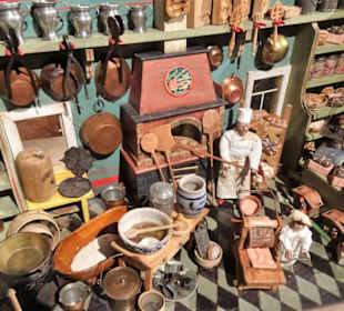 Modell einer weihnachtlichen Backstube