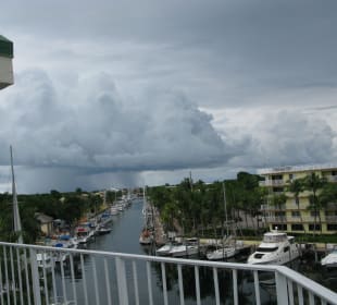 Ausblick vom Balkon Hotel Courtyard by Marriott Key Largo