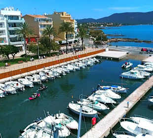 Unsere Jet-Ski-Basis in Cala Bona Hafen