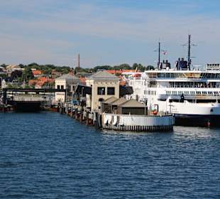 Die Fähre im Hafen von Helsingör